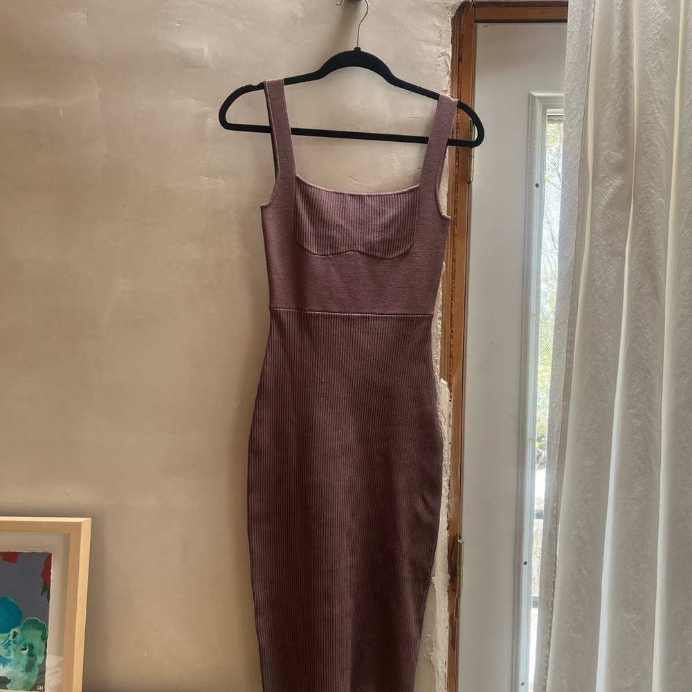 Dion Lee Elegant Mauve Bodycon Dress